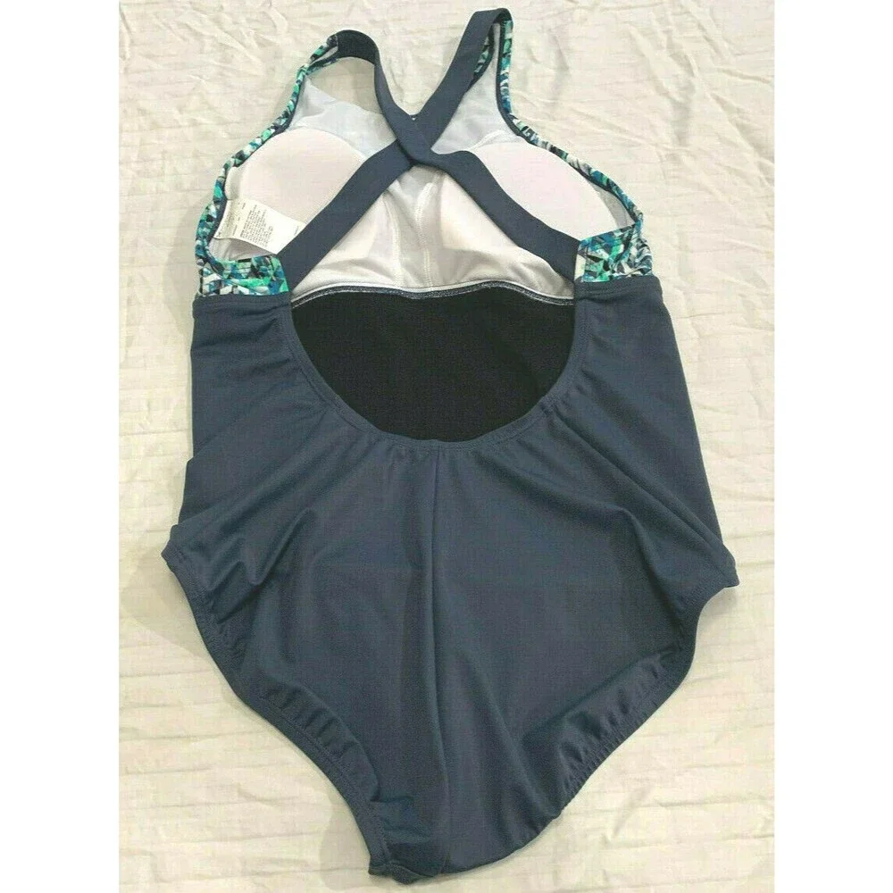 NIKE WOMENS ONE PIECE SWIMSUIT SIZE L STYLE NESS 8387